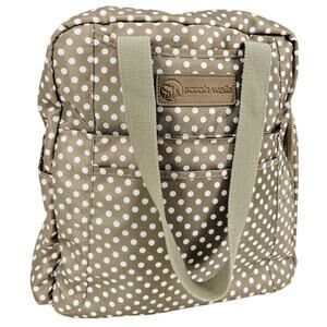 Sarah Wells Kelly Convertible Breast Pump Bag Backpack Gray Polka Dot